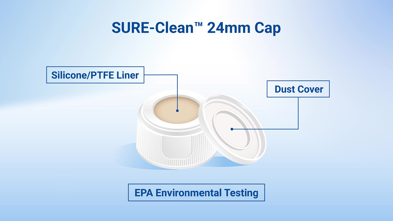 ILT SURE-Clean™ 24mm cap for EPA environmental testing